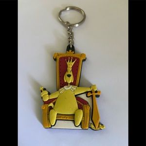 Key Ring chain charm Scalibor Logo King Dog Sword
